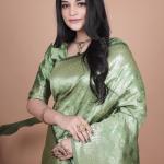 Graceful Light Green Banarasi Silk Saree