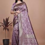Royal Purple Banarasi Silk Saree