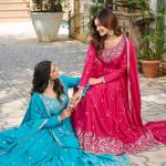 Rich Fuchsia Pink Traditional Anarkali Suit