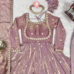 Dusty Lavender with a soft sheen Ethereal Anarkali Suit