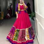 Plain With Printed And Gamthi Patch Work choli