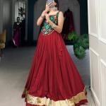 Plain With Embossed Design choli