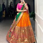 Jacquard Paithani Lehenga choli