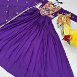 navy blu Star Georgette dress