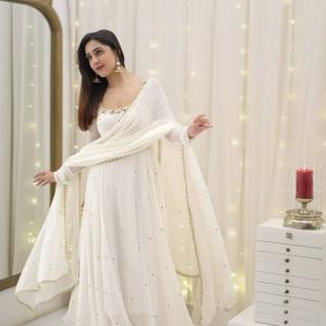 Georgette With Embroidery Work dress