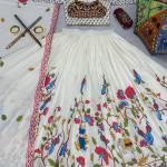 Gamathi work And Real Mirror work choli