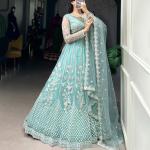 Sequins and Thread Embroidery Work lehenga Choli