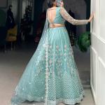 Sequins and Thread Embroidery Work lehenga Choli