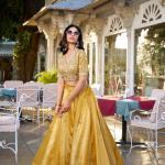 Golden mustard Lehenga Choli Set
