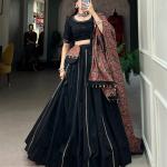 Printed Lehenga Choli Set with Dupatta