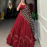 Printed Lehenga Choli Set with Dupatta