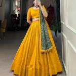 Printed Lehenga Choli Set with Dupatta