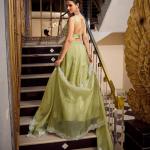 Tea Color Sequins And Thread Embroidery Work Gold Crush Lehenga Choli