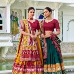 Tussar silk lehenga choli