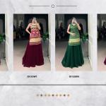 Printed and Handwork Gaji Silk Kurti Plazo Set